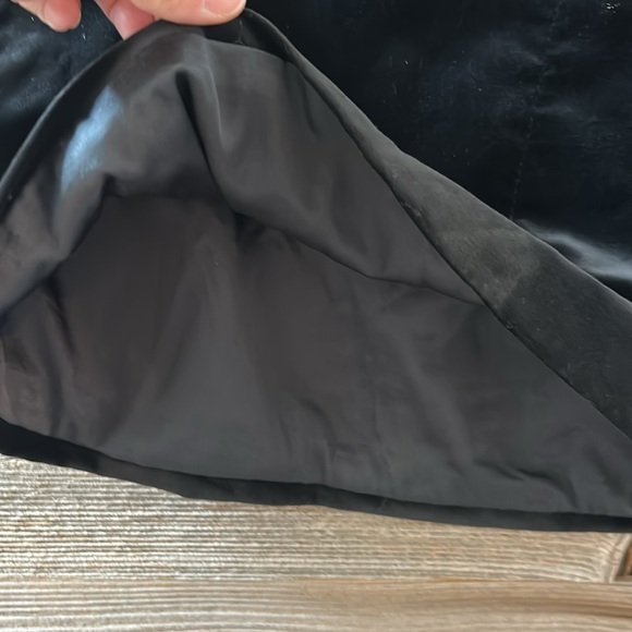 Theory Black Velvet Mini A Line Skirt Size 0 - Picture 5 of 8